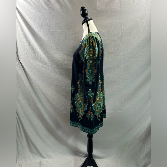 Inc Paisley Print Tunic Dress Black - Picture 3 of 5